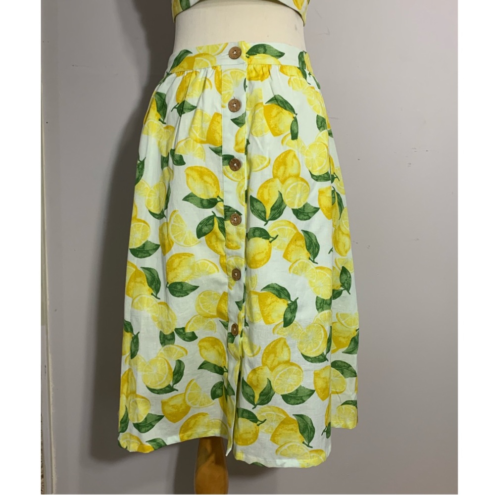 BCBG Lemonade midi skirt